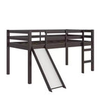 Lit mezzanine junior DHP Milton pour enfants avec toboggan