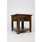 Table d'appoint industrielle vieillie Jofran, Cannon Valley