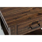 Table d'appoint industrielle vieillie Jofran, Cannon Valley