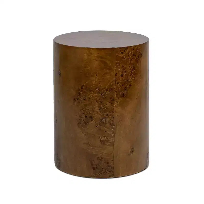Table d'appoint ovale à pilier Jennifer Taylor Home Nebula 20, en ronce de noyer brun moyen