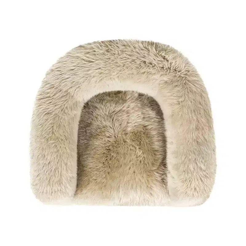 Fauteuil d'appoint Jennifer Taylor Home Avalon 35 avec dossier fendu en fourrure de mouton véritable, fourrure véritable blonde naturelle