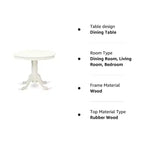 Table à manger ronde HomeStock sur pied de 36 pouces
