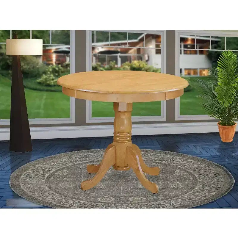 Table à manger ronde HomeStock sur pied de 36 pouces
