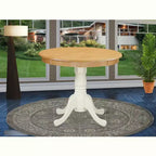 Table à manger ronde HomeStock sur pied de 36 pouces