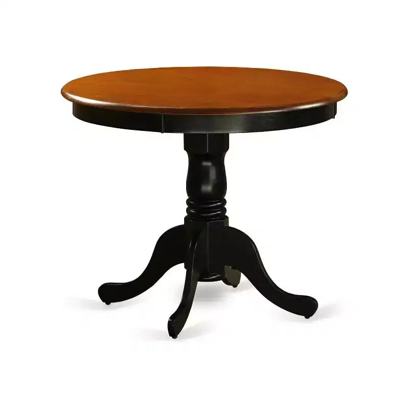 HomeStock 36 Inch Pedestal Round Dining Table