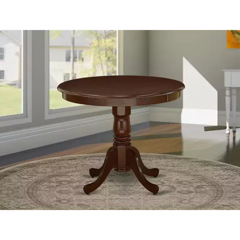Table à manger ronde HomeStock sur pied de 36 pouces