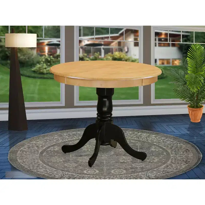 Table à manger ronde HomeStock sur pied de 36 pouces
