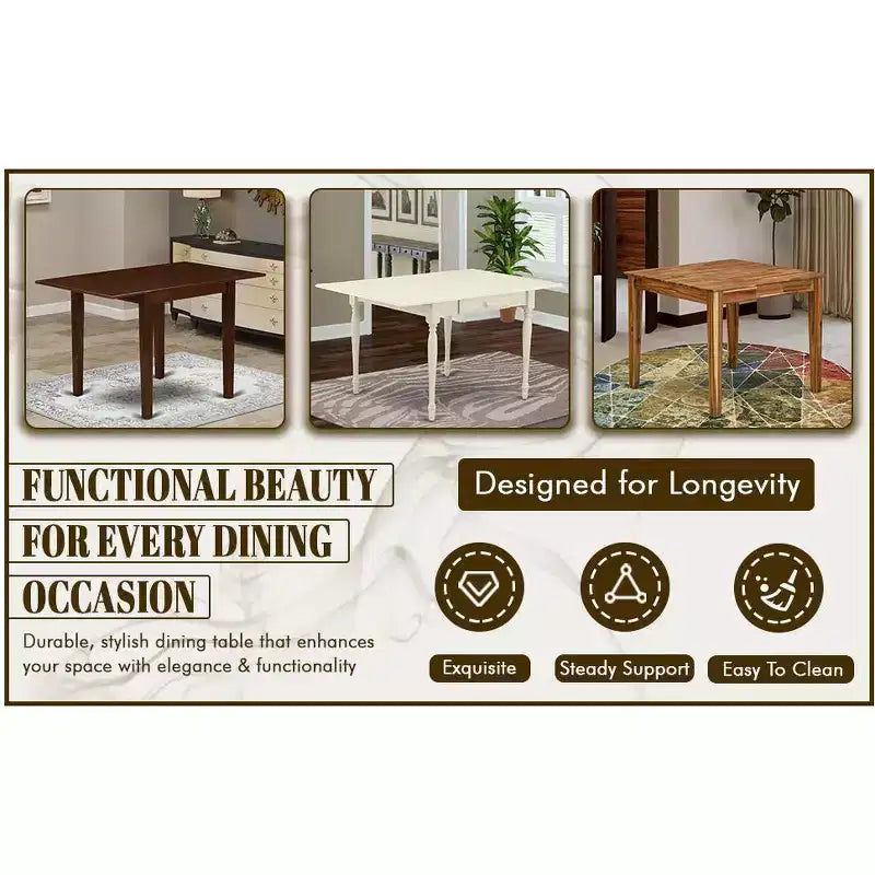 Table rectangulaire HomeStock avec 12 rallonges papillon