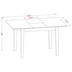 Table rectangulaire HomeStock avec 12 rallonges papillon