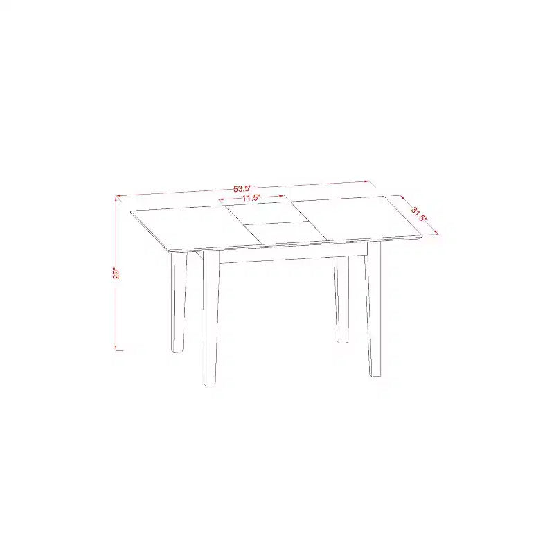 Table rectangulaire HomeStock avec 12 rallonges papillon