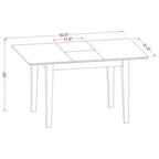 Table rectangulaire HomeStock avec 12 rallonges papillon