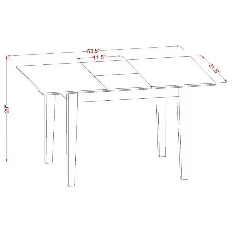 Table rectangulaire HomeStock avec 12 rallonges papillon