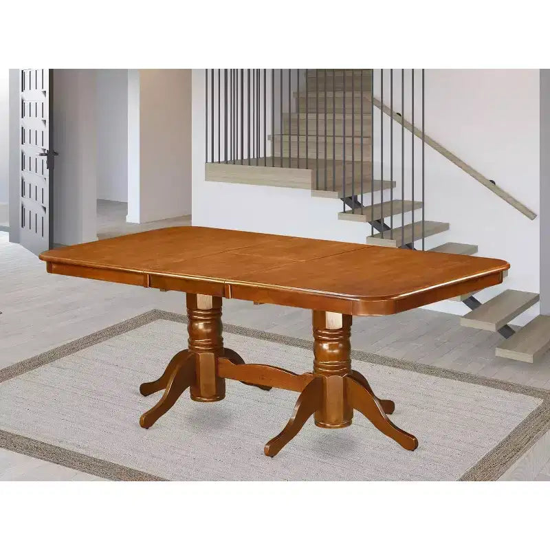 Table à manger rectangulaire à coins arrondis HomeStock