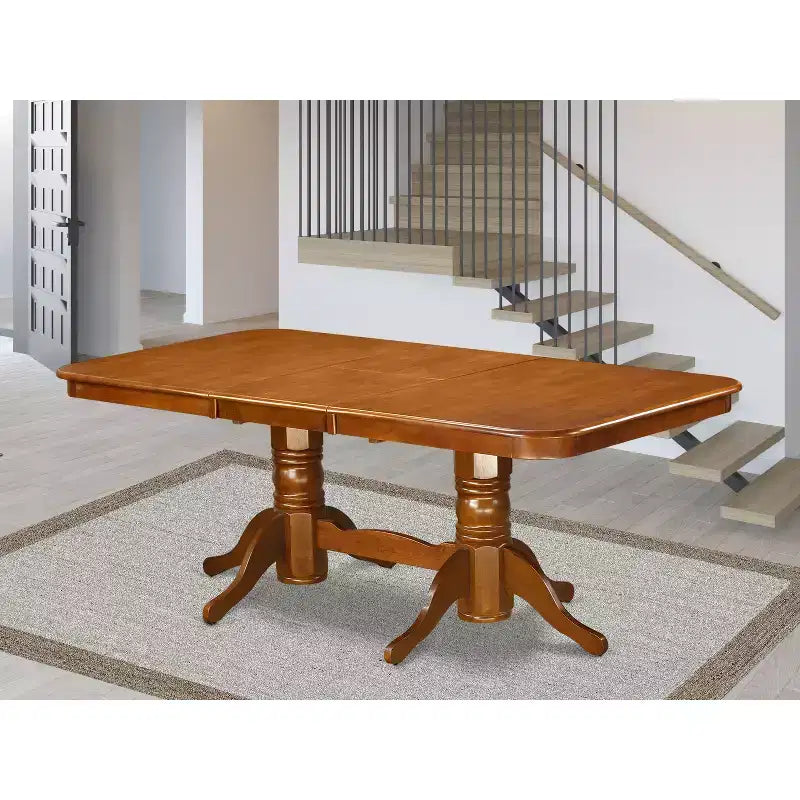 Table à manger rectangulaire à coins arrondis HomeStock