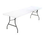 Cosco Fold-in-Half Blow Molded Table 30 x 96 in White