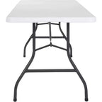 Table Cosco pliante en deux, moulée par soufflage, 76 x 244 cm, blanche