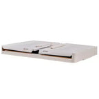 Bacs de rangement pliables VECELO à 3/4 niveaux, casiers à jouets en plastique, organisateur de vêtements empilable avec roulettes verrouillables, blanc