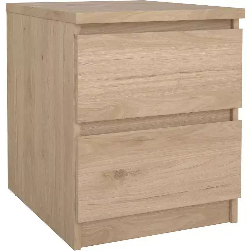HomeStock Table de chevet 2 tiroirs