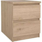 HomeStock Table de chevet 2 tiroirs