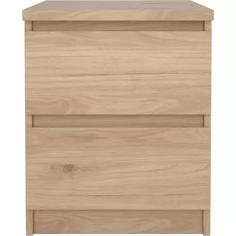 HomeStock Table de chevet 2 tiroirs