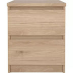 HomeStock Table de chevet 2 tiroirs