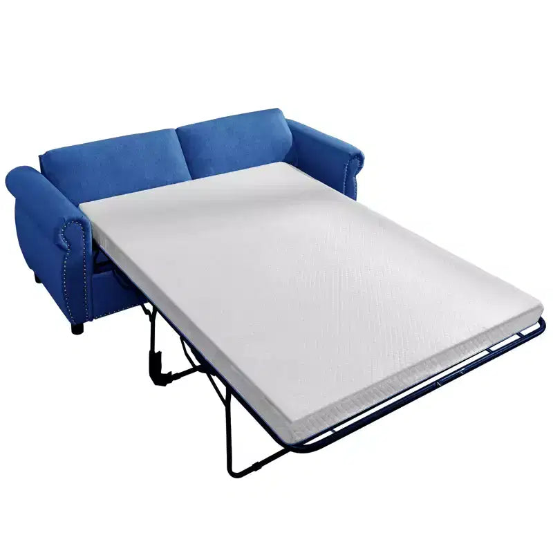 Mjkone Canapé-lit gigogne, Canapé-lit pleine grandeur avec matelas en mousse à mémoire de forme