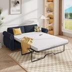 Mjkone Canapé-lit gigogne, Canapé-lit pleine grandeur avec matelas en mousse à mémoire de forme
