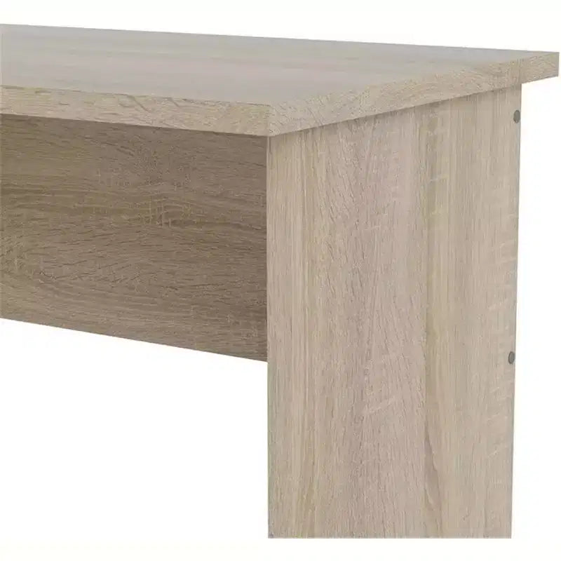 HomeStock Bureau en bois beige de 71 cm de hauteur avec compartiment de rangement dissimulé