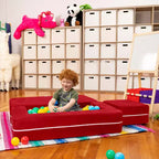 Causeuse et poufs modulaires pour enfants Jaxx Zipline / Chaise longue dépliante
