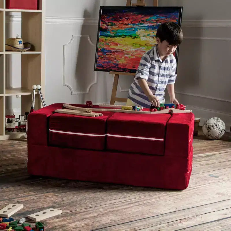 Causeuse et poufs modulaires pour enfants Jaxx Zipline / Chaise longue dépliante