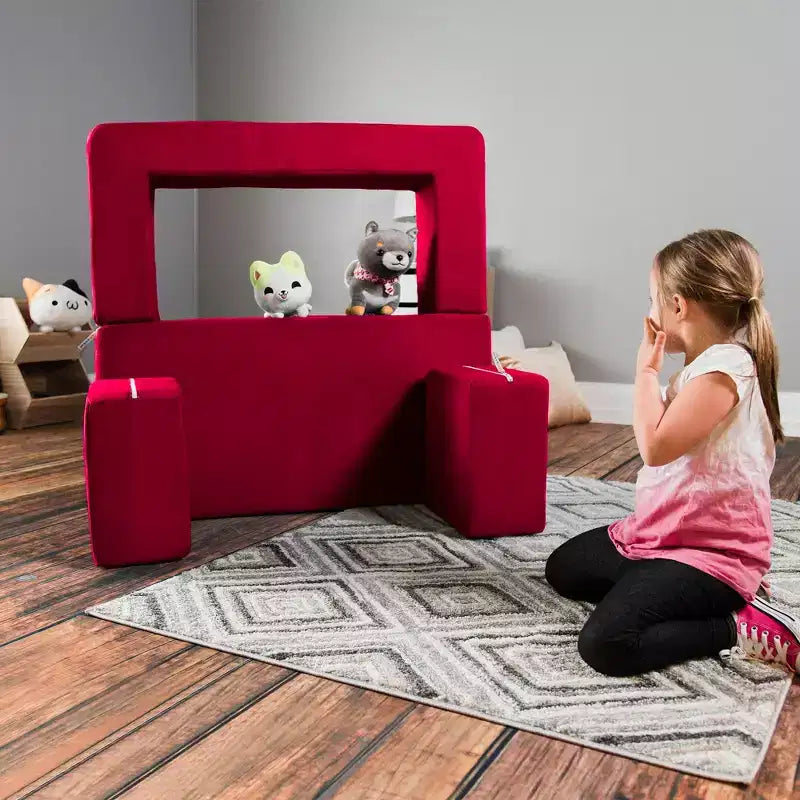 Causeuse et poufs modulaires pour enfants Jaxx Zipline / Chaise longue dépliante