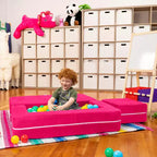 Causeuse et poufs modulaires pour enfants Jaxx Zipline / Chaise longue dépliante