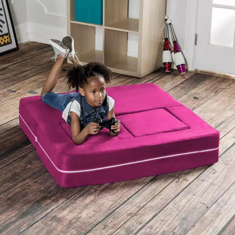 Causeuse et poufs modulaires pour enfants Jaxx Zipline / Chaise longue dépliante