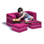 Causeuse et poufs modulaires pour enfants Jaxx Zipline / Chaise longue dépliante