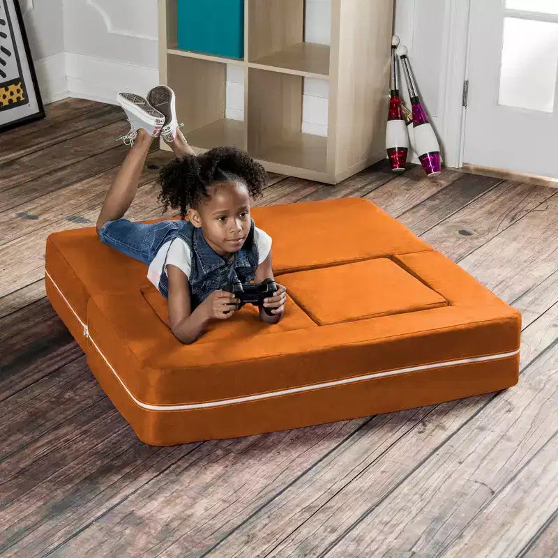 Causeuse et poufs modulaires pour enfants Jaxx Zipline / Chaise longue dépliante