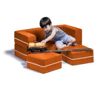 Causeuse et poufs modulaires pour enfants Jaxx Zipline / Chaise longue dépliante