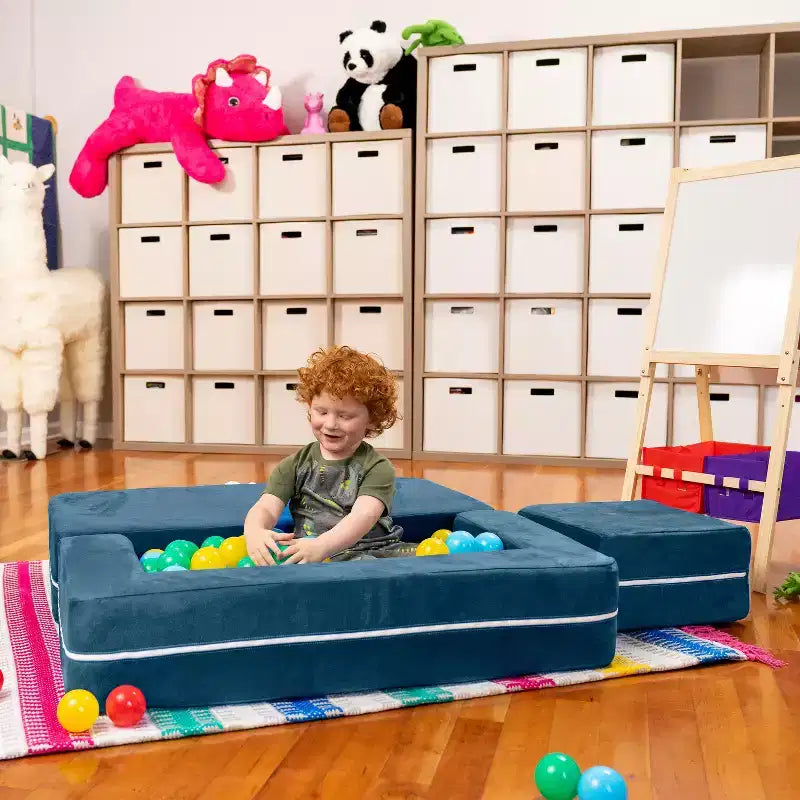 Causeuse et poufs modulaires pour enfants Jaxx Zipline / Chaise longue dépliante