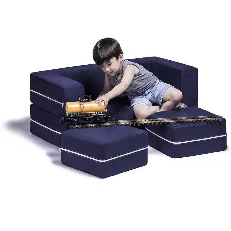 Causeuse et poufs modulaires pour enfants Jaxx Zipline / Chaise longue dépliante