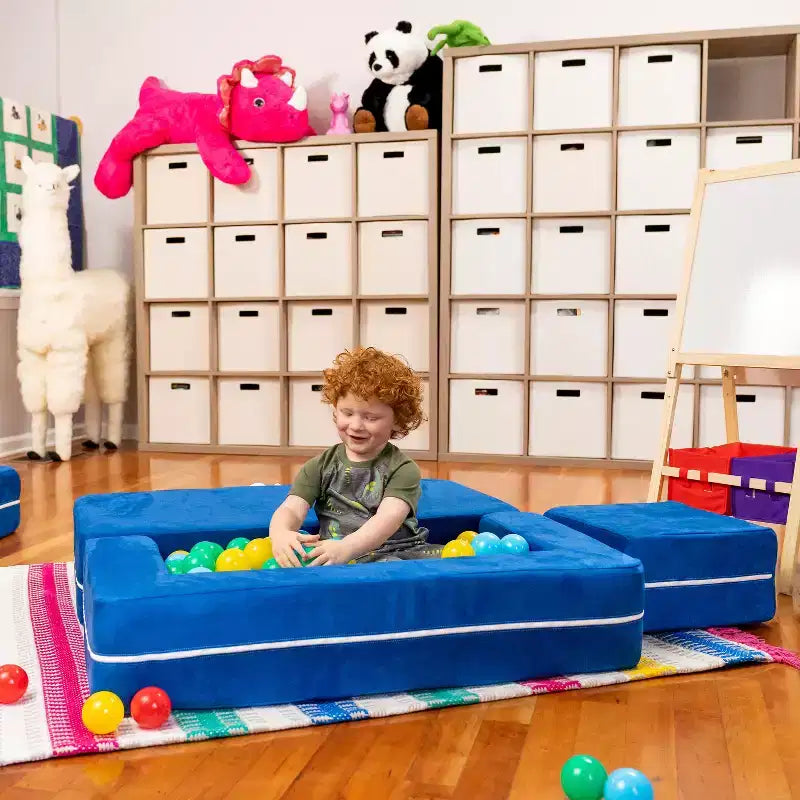 Causeuse et poufs modulaires pour enfants Jaxx Zipline / Chaise longue dépliante