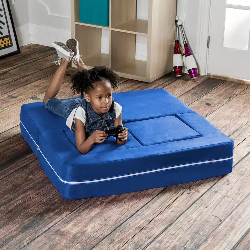 Causeuse et poufs modulaires pour enfants Jaxx Zipline / Chaise longue dépliante