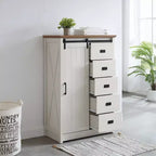 Meuble d'appoint AndMakers de 120,95 cm de hauteur avec 5 tiroirs et 4 étagères