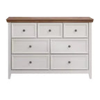 Meuble d'appoint AndMakers beige de 95,66 cm de haut avec 7 tiroirs