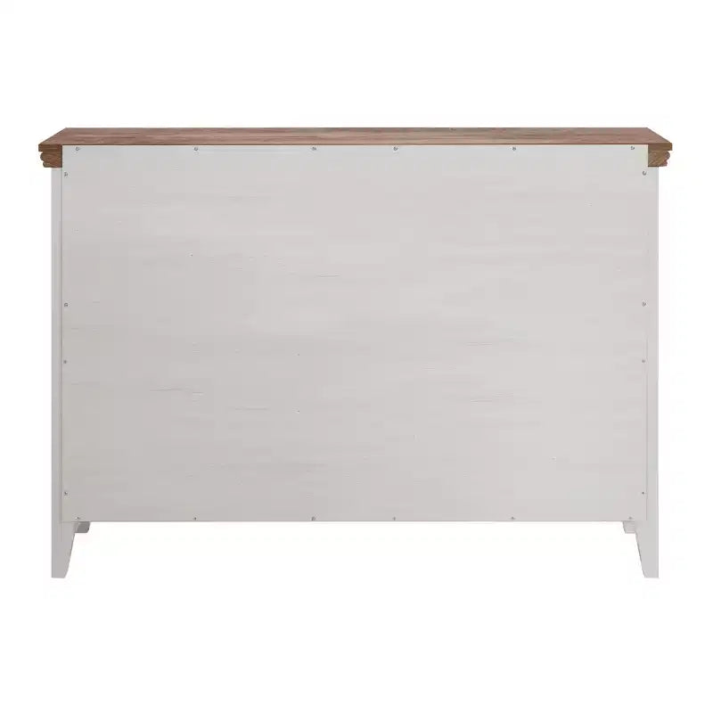 Meuble d'appoint AndMakers beige de 95,66 cm de haut avec 7 tiroirs