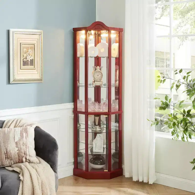 AndMakers Vitrine avec 2 portes en verre de 42,5 cm