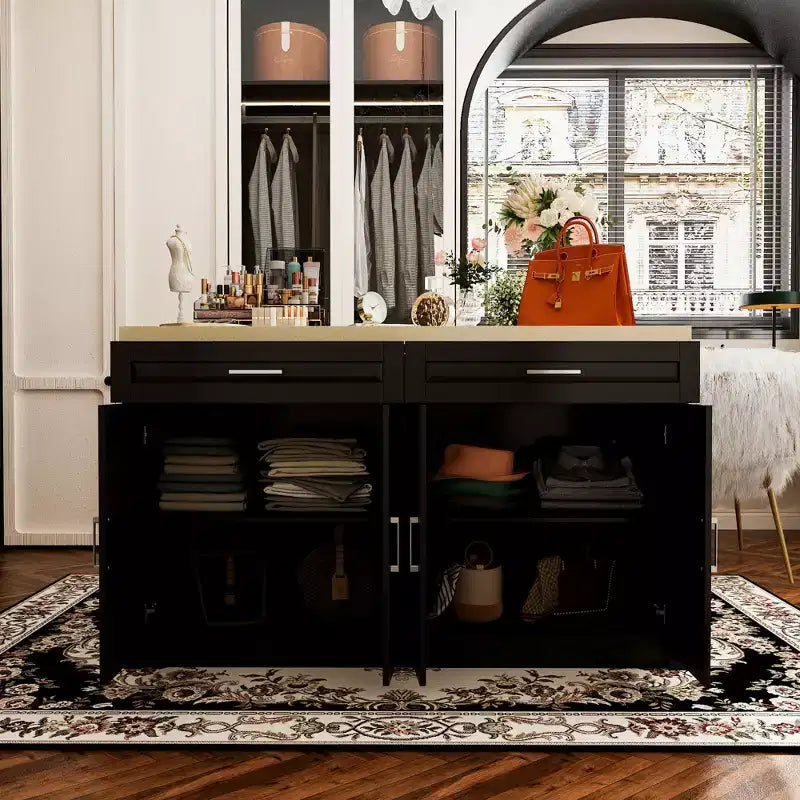 Commode Famapy 61W Meuble de Rangement pour Chambre à Coucher avec Prise Intégrée