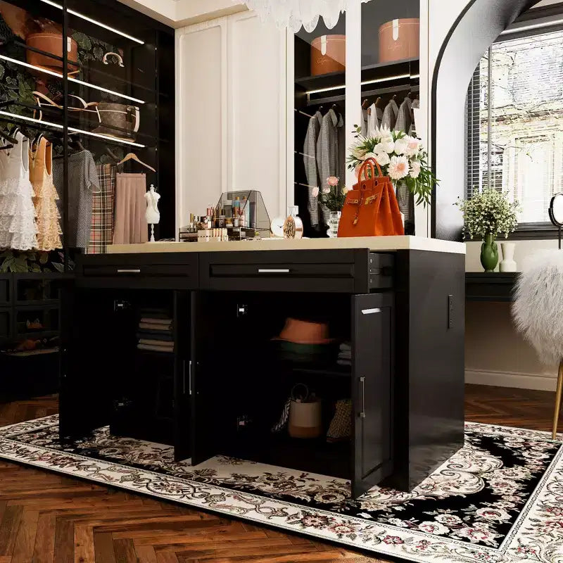 Commode Famapy 61W Meuble de Rangement pour Chambre à Coucher avec Prise Intégrée