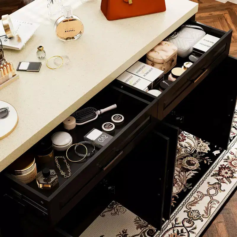 Commode Famapy 61W Meuble de Rangement pour Chambre à Coucher avec Prise Intégrée