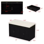Commode Famapy 61W Meuble de Rangement pour Chambre à Coucher avec Prise Intégrée