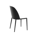 Ensemble de salle à manger 5 pièces LeisureMod Verve - Table ronde en MDF de 91,4 cm, 4 chaises de salle à manger en cuir