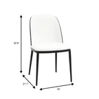 Ensemble de salle à manger 5 pièces LeisureMod Verve - Table ronde en MDF de 91,4 cm, 4 chaises de salle à manger en cuir